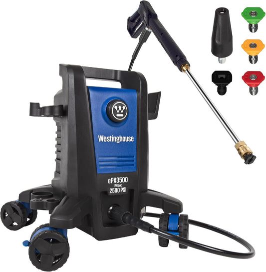 Westinghouse ePX3500 Electric Pressure Washer, 2500 Max PSI 1.76 Max GPM with Anti-Tipping Technology, Onboard Soap Tank